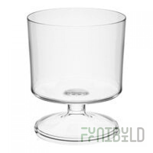WNA Comet CCW2240 Classicware 2 oz. 1-Piece Clear Plastic Pedestal Wine Cup - 240/Case