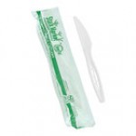 Stalk Market Wrapped Heavy Weight White CPLA Knife 6 1/2