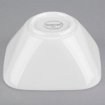 Libbey Slenda 10 oz. Royal Rideau White Square Porcelain Bowl - Sample Libbey Slenda 10 oz. Royal Rideau White Square Porcelain Bowl - Sample