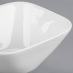Libbey Slenda 10 oz. Royal Rideau White Square Porcelain Bowl - Sample Libbey Slenda 10 oz. Royal Rideau White Square Porcelain Bowl - Sample