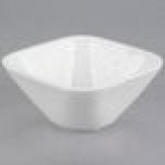 Libbey Slenda 10 oz. Royal Rideau White Square Porcelain Bowl - Sample Libbey Slenda 10 oz. Royal Rideau White Square Porcelain Bowl - Sample