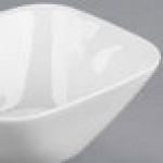 Libbey Slenda 10 oz. Royal Rideau White Square Porcelain Bowl - Sample Libbey Slenda 10 oz. Royal Rideau White Square Porcelain Bowl - Sample