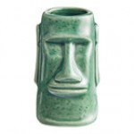 Acopa 2.5 oz. Blue Ceramic Tiki Mug / Shot Glass - Sample