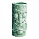 Acopa 2.5 oz. Blue Ceramic Tiki Mug / Shot Glass - Sample