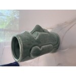 Acopa 2.5 oz. Blue Ceramic Tiki Mug / Shot Glass - Sample