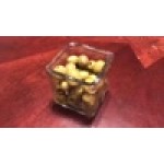 American Metalcraft GJ6 6 oz. Square Glass Condiment Jar