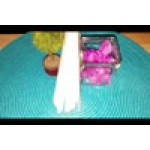 American Metalcraft GJ6 6 oz. Square Glass Condiment Jar