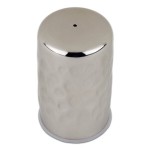 American Metalcraft HMSP2 2 oz. Hammered Finish Stainless Steel Salt & Pepper Shaker Set - 12/Case
