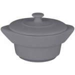 RAK Porcelain Chef's Fusion 1 oz. Stone Gray Porcelain Double Ramekin - 12/Case RAK Porcelain Chef's Fusion 1 oz. Stone Gray Porcelain Double Ramekin - 12/Case