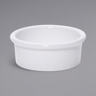 GET 2.5 oz. White Smooth Melamine Ramekin - 48/Case