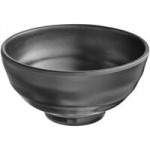 Acopa Izumi 1.5 oz. Matte Black Melamine Sauce Dish - 12/Pack