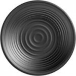 Acopa Izumi 1.5 oz. Matte Black Melamine Sauce Dish - 12/Pack