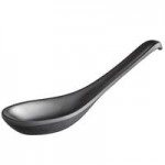 Acopa Izumi 1.5 oz. Matte Black Melamine Sauce Dish - 12/Pack