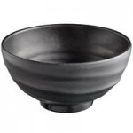 Acopa Izumi 1.5 oz. Matte Black Melamine Sauce Dish - 12/Pack