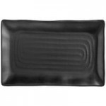 Acopa Izumi 1.5 oz. Matte Black Melamine Sauce Dish - 12/Pack