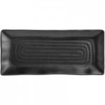 Acopa Izumi 1.5 oz. Matte Black Melamine Sauce Dish - 12/Pack