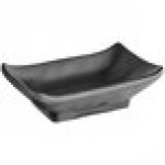Acopa Izumi 1.5 oz. Matte Black Melamine Sauce Dish - 12/Pack