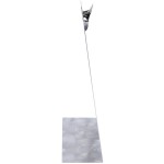 Menu Solutions MTCL-811 Alumitique Aluminum Menu Tent with Clip - Swirl Finish - 8 1/2 Menu Solutions MTCL-811 Alumitique Aluminum Menu Tent with Clip - Swirl Finish - 8 1/2