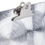 Menu Solutions MTCL-811 Alumitique Aluminum Menu Tent with Clip - Swirl Finish - 8 1/2 Menu Solutions MTCL-811 Alumitique Aluminum Menu Tent with Clip - Swirl Finish - 8 1/2
