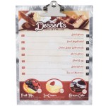 Menu Solutions MTCL-811 Alumitique Aluminum Menu Tent with Clip - Swirl Finish - 8 1/2 Menu Solutions MTCL-811 Alumitique Aluminum Menu Tent with Clip - Swirl Finish - 8 1/2