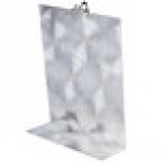 Menu Solutions MTCL-811 Alumitique Aluminum Menu Tent with Clip - Swirl Finish - 8 1/2 Menu Solutions MTCL-811 Alumitique Aluminum Menu Tent with Clip - Swirl Finish - 8 1/2