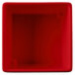 TableCraft CW4024R Contemporary Collection Red 1 Qt. Straight Sided Bowl