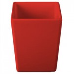 TableCraft CW4024R Contemporary Collection Red 1 Qt. Straight Sided Bowl