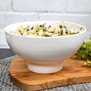 10 Strawberry Street WTR-8RBDBWL Whittier 40 oz. White Porcelain Ribbed Bowl - 16/Case 10 Strawberry Street WTR-8RBDBWL Whittier 40 oz. White Porcelain Ribbed Bowl - 16/Case