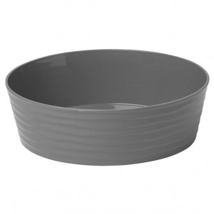 American Metalcraft B10G Del Mar 2.5 Qt. Round Gray Plastic Stackable Serving Bowl American Metalcraft B10G Del Mar 2.5 Qt. Round Gray Plastic Stackable Serving Bowl