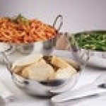 American Metalcraft BD87 62 oz. Stainless Steel Balti Dish - 8 1/8