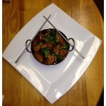 American Metalcraft BD87 62 oz. Stainless Steel Balti Dish - 8 1/8