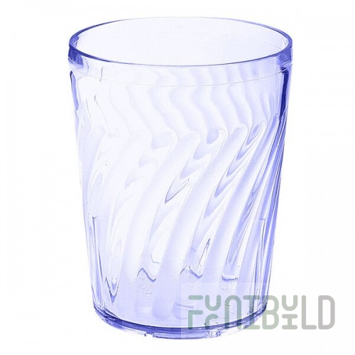 GET 2211-1-BL Tahiti 12 oz. Blue Customizable SAN Plastic Short Tumbler - 72/Case