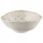 Elite Global Solutions D92R-CC Macchiato 42 oz. Chocolate Chip Round Melamine Bowl - 6/Case