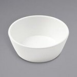 American Metalcraft GGRW8 Grab & Go 32 oz. White Round Melamine Bowl