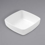 American Metalcraft GGRW8 Grab & Go 32 oz. White Round Melamine Bowl