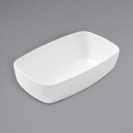 American Metalcraft GGRW8 Grab & Go 32 oz. White Round Melamine Bowl