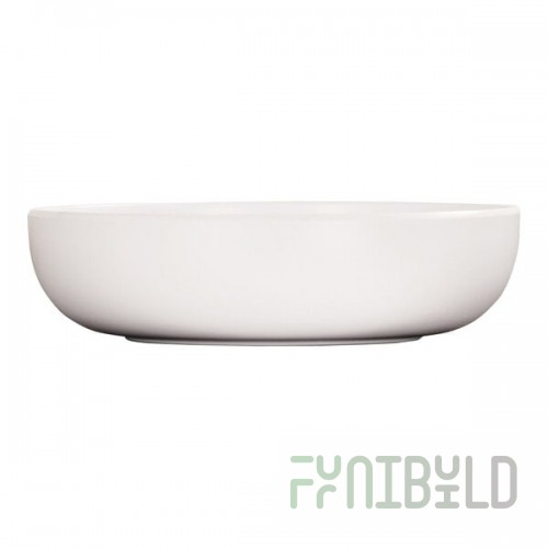 Cal-Mil Oslo 34 oz. White Round Melamine Coupe Bowl - 6/Case