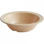 Acopa Foundations 10 oz. Tan Melamine Soup Bowl with Handle - 12/Pack