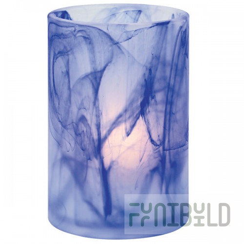 Hollowick 44017DB Wysp Dark Blue Glass Cylinder Lamp