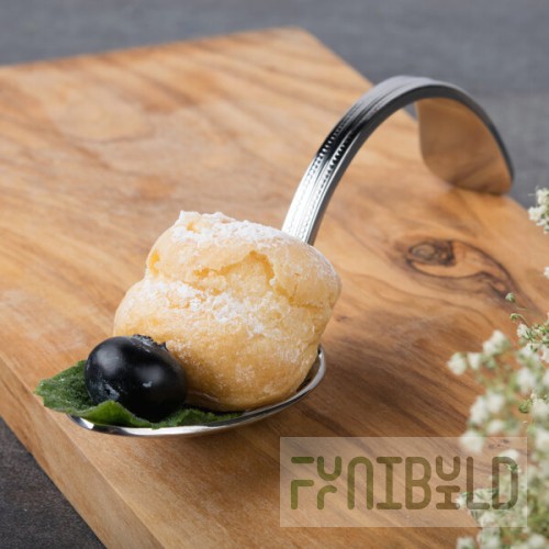 Bon Chef STS1003 18/10 Stainless Steel Extra Heavy Sombrero Soup/Dessert Tasting Spoon - 12/Case