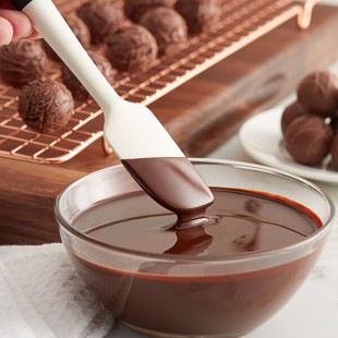 TCHO Choco Charms 60.5% Dark Chocolate Hexagons 6.6 lb.