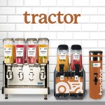 Tractor Beverage Co. Organic Strawberry Dragon Fruit Beverage 8.5:1 Concentrate 32 fl. oz. - 12/Case