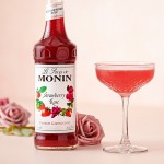 Monin Premium Strawberry Rose Flavoring Syrup 750 mL Monin Premium Strawberry Rose Flavoring Syrup 750 mL