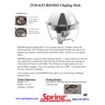 Spring USA Rondo 8 Qt. Round Stainless Steel Chafer 2510635