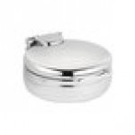 Eastern Tabletop 3998 Jazz Rock 6 Qt. Stainless Steel Round Induction Chafer with Hinged Dome Cover Eastern Tabletop 3998 Jazz Rock 6 Qt. Stainless Steel Round Induction Chafer with Hinged Dome Cover