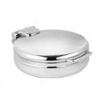Eastern Tabletop 3998 Jazz Rock 6 Qt. Stainless Steel Round Induction Chafer with Hinged Dome Cover Eastern Tabletop 3998 Jazz Rock 6 Qt. Stainless Steel Round Induction Chafer with Hinged Dome Cover