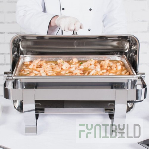 Vollrath 46529 9 Qt. Orion Retractable Electric Chafer Full Size 120V