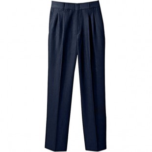 National Patrol by Henry Segal Women's Navy Pleated Front Suit Pants - 10