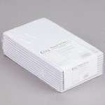 Choice 1 Part White Blank Guest Check with Carbon Sheet - 10/Pack Choice 1 Part White Blank Guest Check with Carbon Sheet - 10/Pack