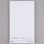 Choice 1 Part White Blank Guest Check with Carbon Sheet - 10/Pack Choice 1 Part White Blank Guest Check with Carbon Sheet - 10/Pack